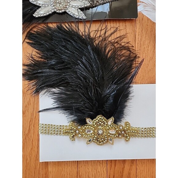 Decorative Flapper Feathered Headbands - Picture 3 of 7